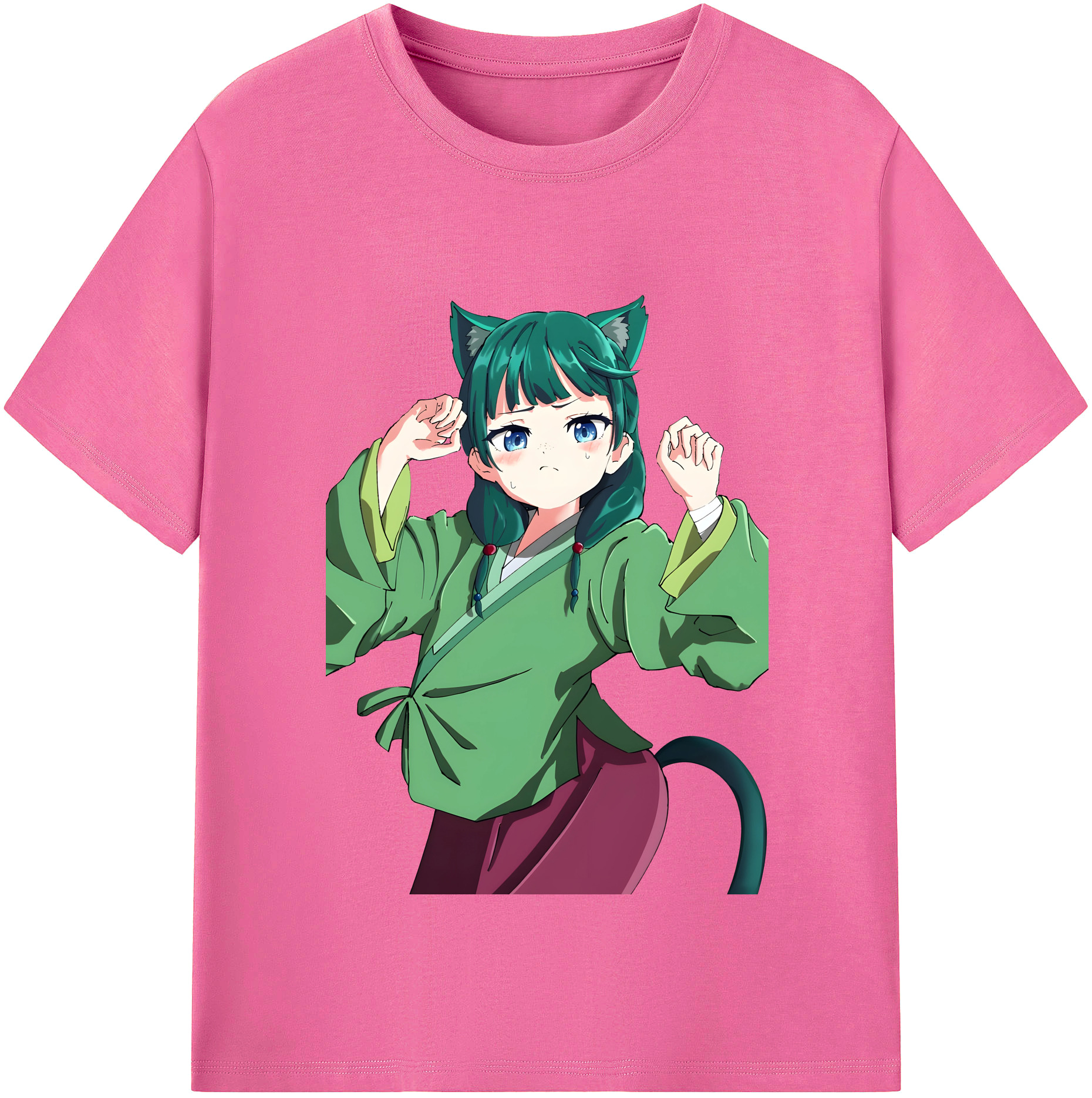 （画像用） 薬屋のひとりごと The Apothecary Diaries レディースカジュアルプリントTシャツ（綿100％）